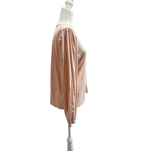 Lunya Organic Pima Cotton Long Sleeve Two Tee Bundle Pink and Grey Size Medium - Picture 12 of 14